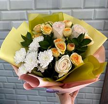 Букет цветов из:  Розы и Хризантемы #REPLACE_PRED# Неверкино